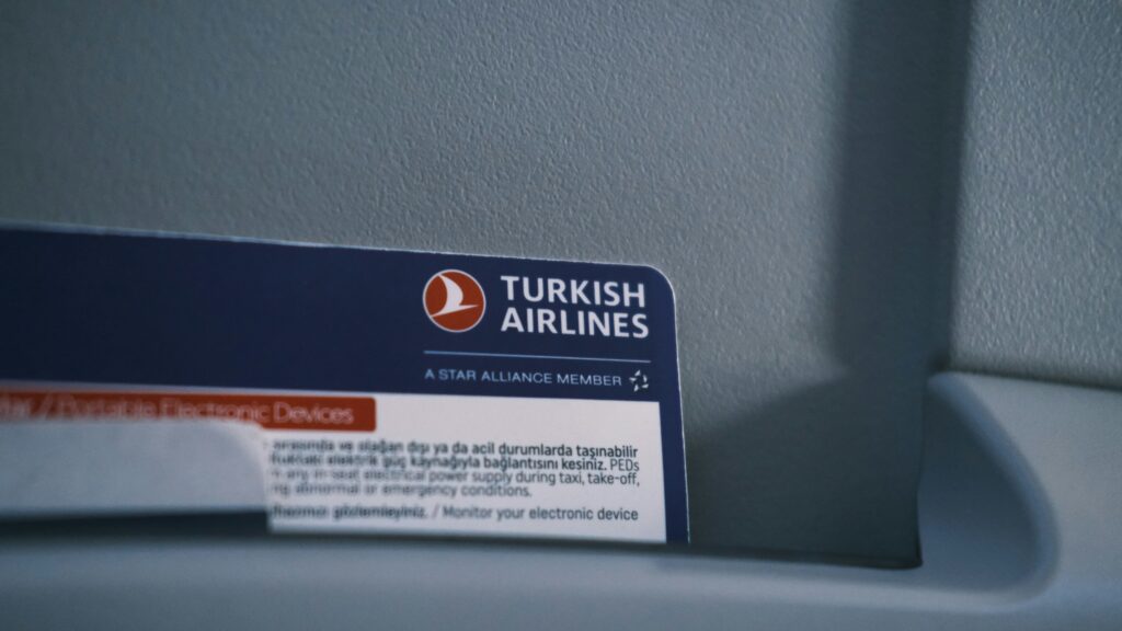 en flygbiljett från turkish airlines